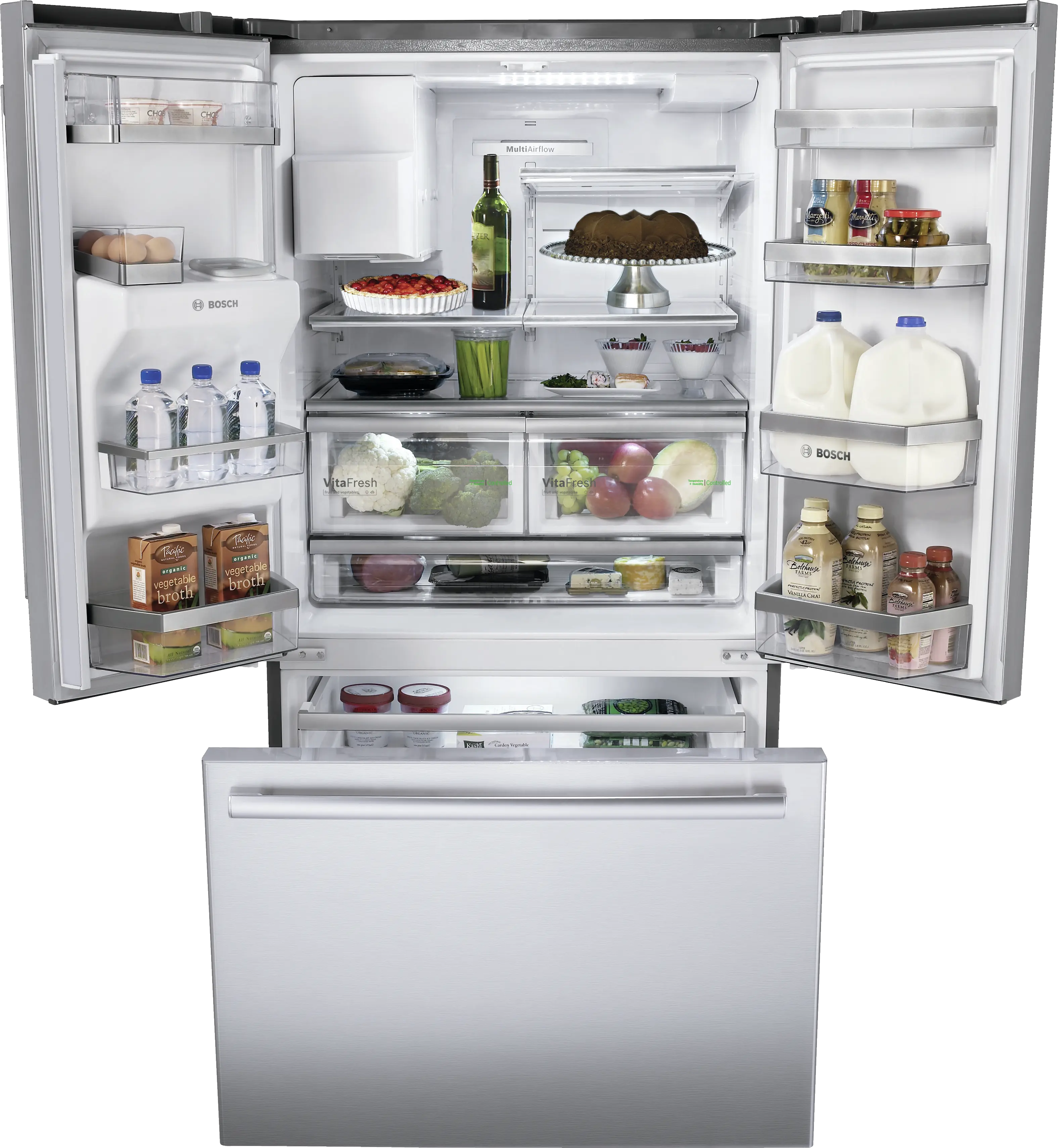 B26FT80SNS French Door Bottom Mount Refrigerator | BOSCH US